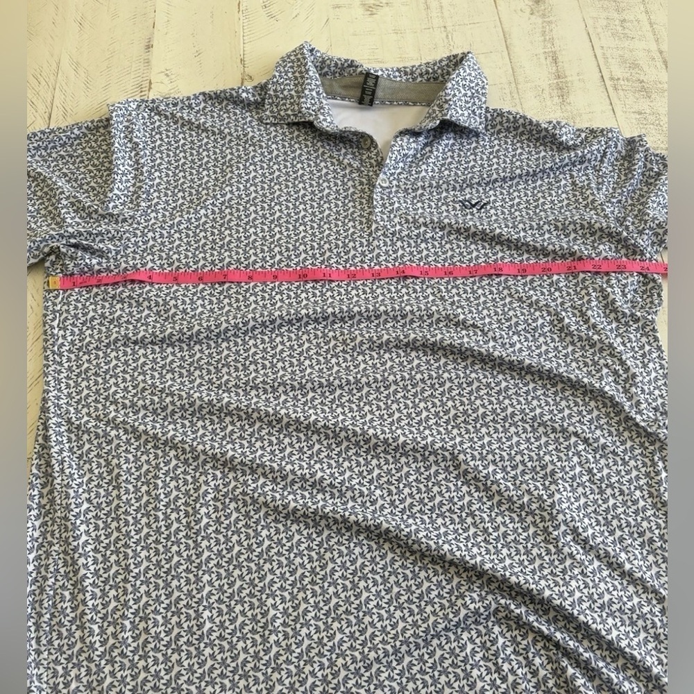 Anderson Ord Polo Shirt Mens XL Floral Short Sleeve Golf Performance Logo - Picture 6 of 8